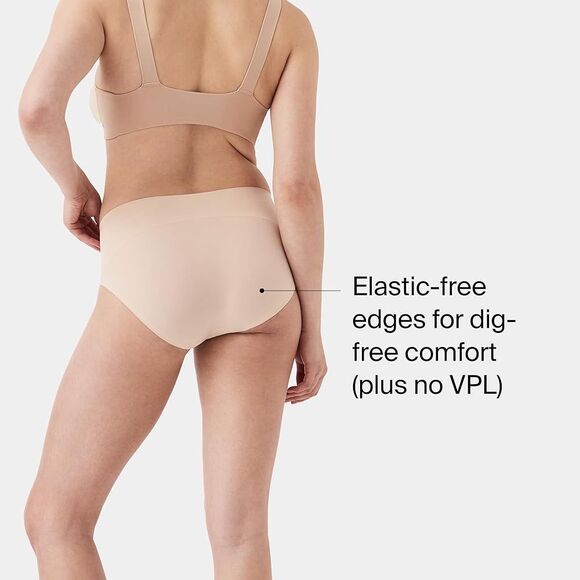 New Spanx Undie-Tectable Brief - Comfortable Core Control Nude Sz XS - Picture 6 of 10